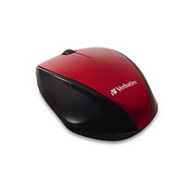 Verbatim MultiTrac Red Mouse Blue LED, Wireless Optical (LS>97992, 97993) 97995