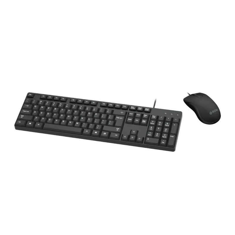 Moki Wired Keyboard & Mouse Combo - Black - ACC KEWRDCO