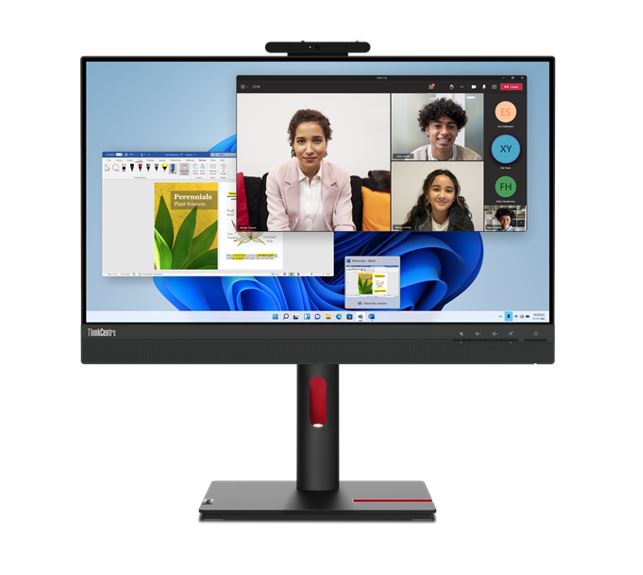 LENOVO ThinkCentre Tiny-in-One 23.8'/24' FHD TOUCH 60Hz 1920x1080 16:9 4ms Height Adjust Tilt Swivel Pivot Webcam Mic HDMI DP IPS USB3.2 Anti-glare 12NBGAR1AU
