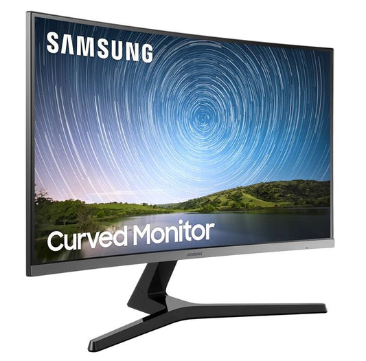 Samsung R500 32'/31.5' FHD 75Hz FreeSync Curved Gaming Monitor 1920x1080 4ms 16.7M 1500R Tilt VESA D-Sub HDMI Bezeless Game Mode Flicker Free LC32R500FHEXXY