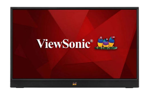 ViewSonic 16' IPS VA1655 FHD USB-C, Mini HDMI, Speakers Video Extension, vertical display, 53 degrees tilt, 1KG Ultra Portable Monitor, Mac OS VA1655