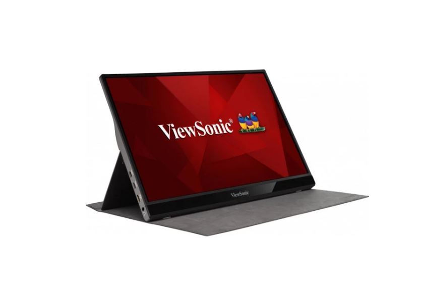 ViewSonic 16' VG1655 2x USB-C, IPS FHD, 3.5mm Audio, mHDMI x1, Business, Durable Laptop Desktop Extension, 2x Speakers, 1kg Ultra Portable Monitor VG1655