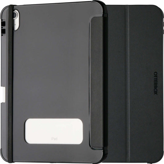 OtterBox React Folio Apple iPad (10.9') (10th Gen) Case Black - (77-92188), DROP+ Military Standard, Pencil Holder, Multi-Position Stand, Raised Edges 77-92188
