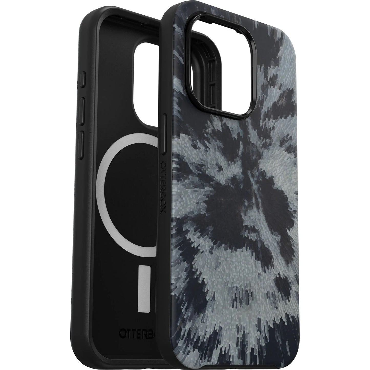 OtterBox Symmetry+ MagSafe Apple iPhone 15 Pro (6.1') Case Burnout Sky (Black) - (77-93361), Antimicrobial, DROP+ 3X Military Standard, 7 Years Warranty 77-93361