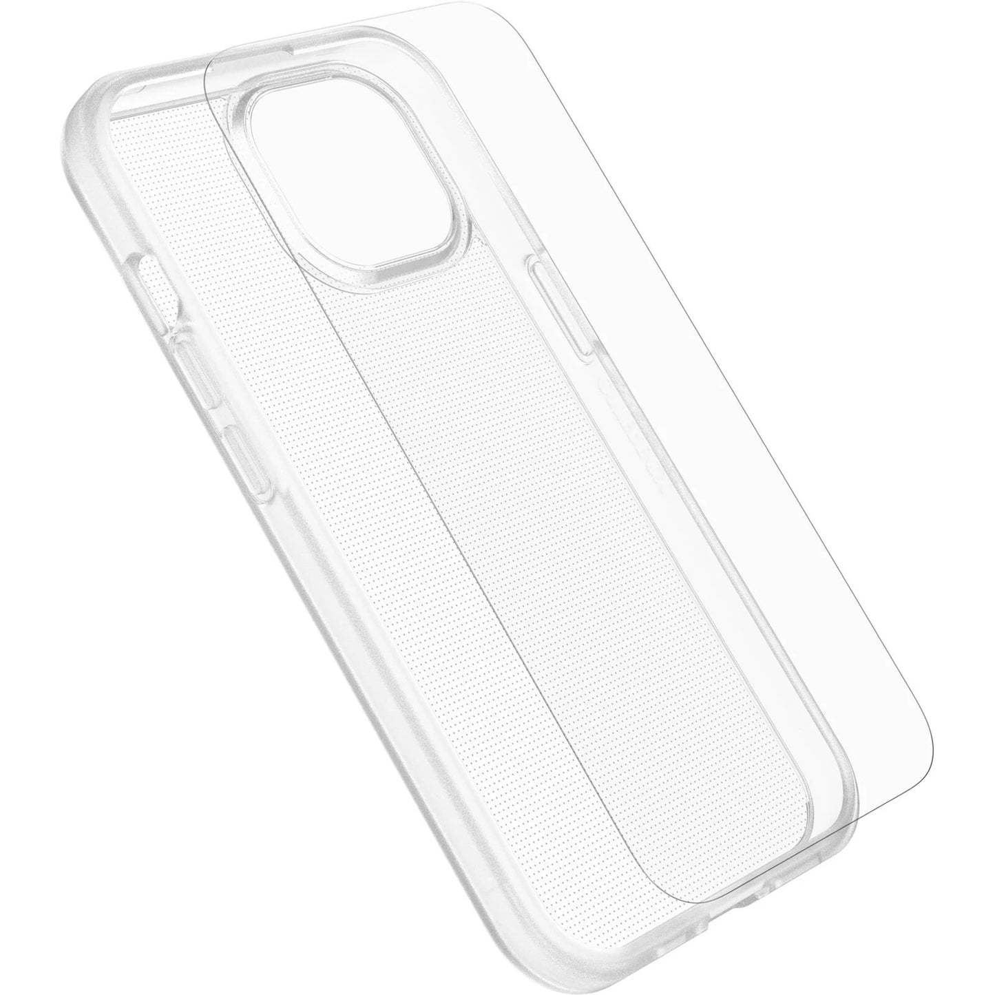 OtterBox React Case with Screen Protector Apple iPhone 15 (6.1') Clear-(78-81238), DROP+ Military Standard Case, 2X Anti-Scratch, 7 Years Warranty 78-81238