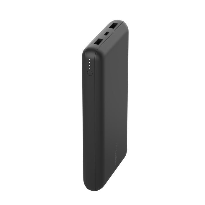 Belkin BoostCharge 20k mAh Power Bank (Triple-Port) + USB-C to USB-A Cable - Black (BPB012btBK), 2xUSB-A (12W), 1xUSB-C (15W), 2 Years Warranty BPB012btBK