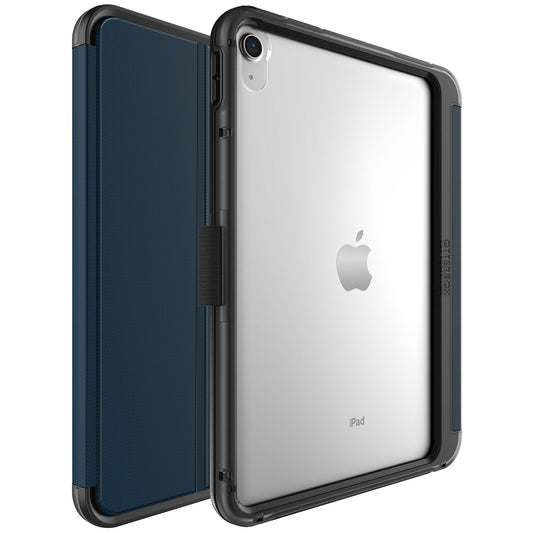 OtterBox Symmetry Folio Apple iPad (10.9') (10th Gen) Case Coastal Evening (Clear/Blue) - (77-89965), Multi-Position Stand, Pencil Holder, Ultra-Slim 77-89965