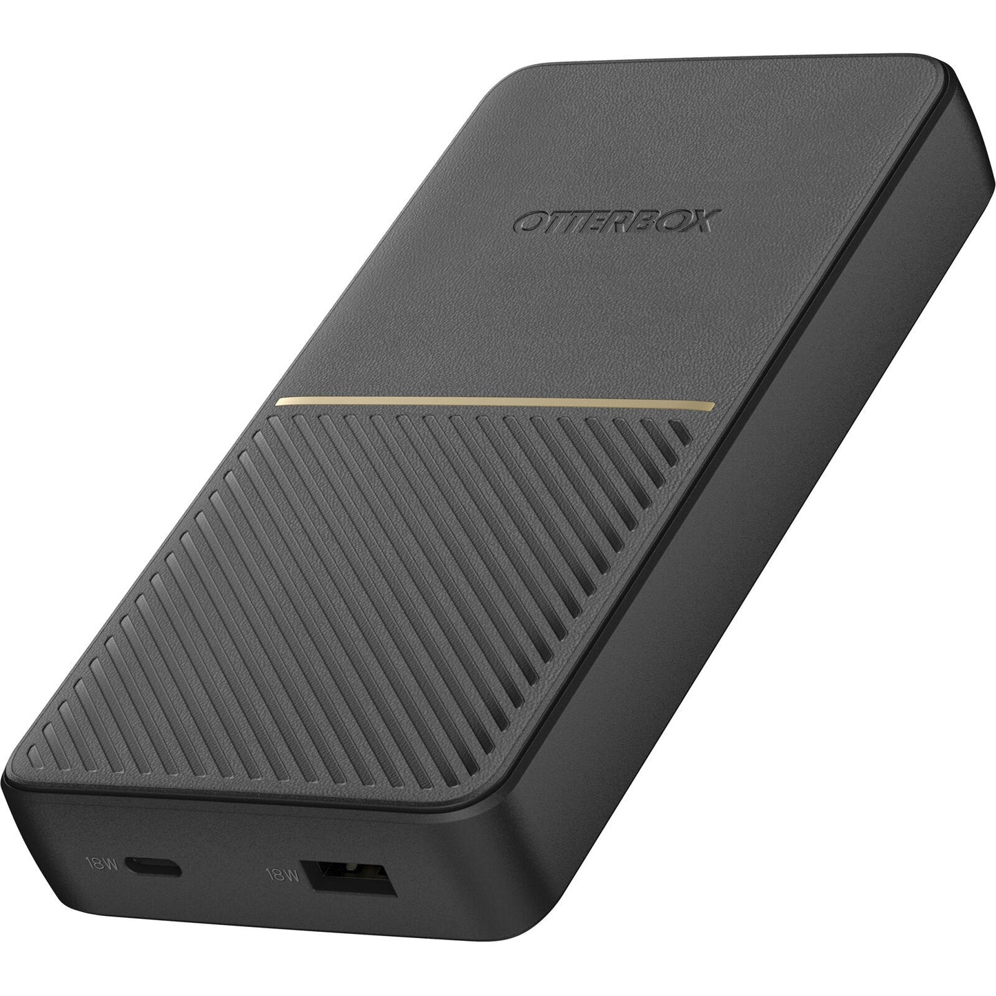 OtterBox Fast Charge Power Bank 20K mAh - Black (78-80642), Dual Port USB-C (18W) & USB-A (18W), Includes USB-C Cable (15CM), 2 Years Warranty 78-80642