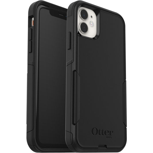 OtterBox Commuter Apple iPhone 11 Case Black - (77-62463), Antimicrobial, DROP+ 3X Military Standard, Dual-Layer, Raised Edges, Port Covers, No-Slip 77-62463