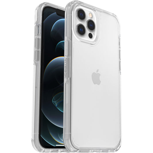 OtterBox Symmetry Clear Apple iPhone 12 Pro Max Case Clear - (77-65470), Antimicrobial, DROP+ 3X Military Standard, Raised Edges, Ultra-Sleek 77-65470