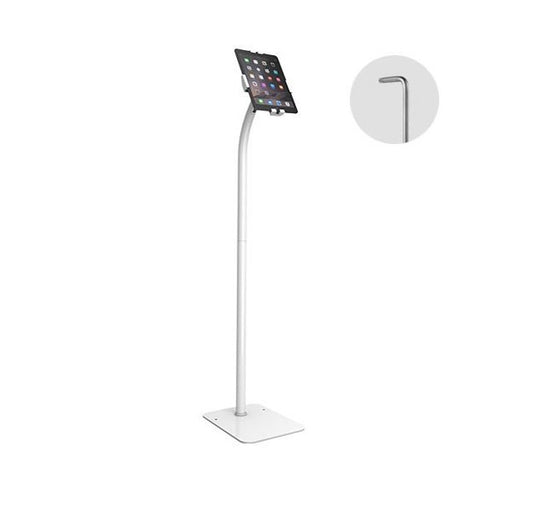 Brateck Universal Anti-Theft tablet floor stand compatible with most 7.9'-11' Tablets-White PAD33-02