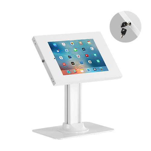 Brateck Anti-Theft Countertop Tablet Holder with Bolt Down Base Fit most 9.7' to 11' tablets - White PAD34-03