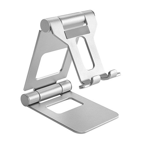 Brateck Aluminium Foldable Stand Holder for Phones and Tablets- Silver PHS05-2-SILVER