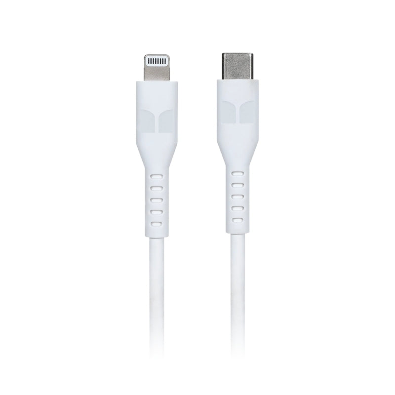 Monster Lightning to USB-C Thermo Plastic Elastometer Cable - White 1.2m - MT-1.2MLTOCTW