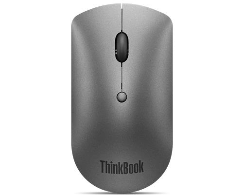 LENOVO ThinkPad Bluetooth Silent Mouse - Dual-Host Bluetooth 5.0 to Switch Between 2 Devices, DPI Adjustment: 2400, 1600, 800, 1YR Battery Life 4Y50X88824