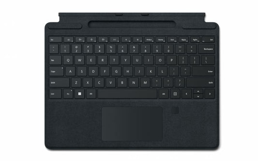 Microsoft Surface Pro 9/8/X Signature Mechanical & Backlit Key Large Trackpad Cover - Black 8XF-00015