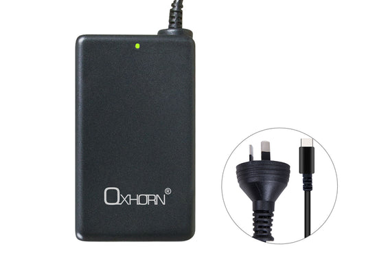 Oxhorn 65W AC Power Adapter USB-C Charger Power Delivery for Lenovo HP Dell Asus USB-C Laptop Tablet Mobile Built-in Power Supply Protection 2M Cable  NB-PD65B