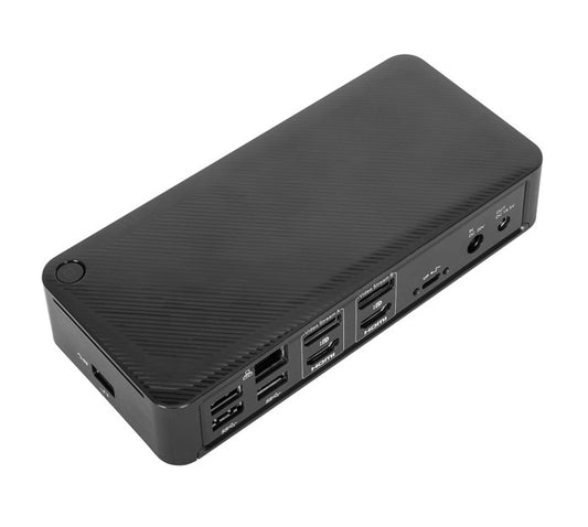 Targus Universal USB-C Dual Video 4K Docking Station with 100W Power Delivery 2x4K UHD@60Hz 2xHDMI2.0 2xDP USB-C 4xUSB-A GLAN Audio Combo ~DOCK190AUZ DOCK182AUZ