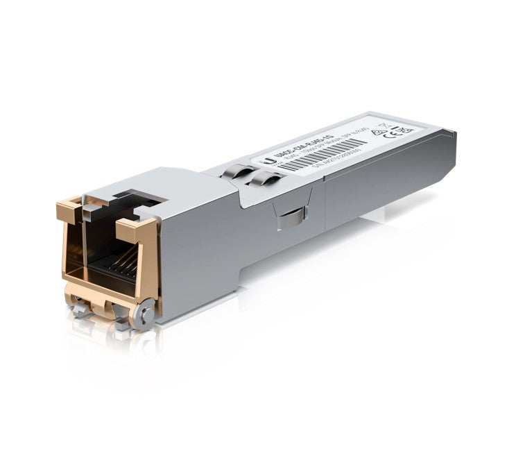 Ubiquiti SFP to RJ45 Transceiver Module, 1000Base-T Copper SFP Transceiver, 1Gbps Throughput Rate, Supports Up to 100m UACC-CM-RJ45-1G
