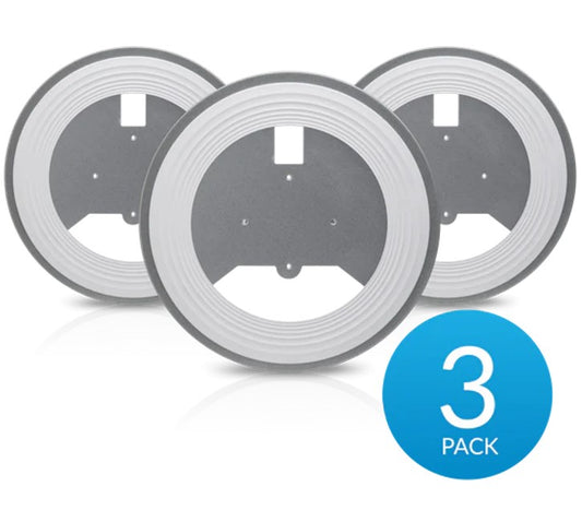 Ubiquiti AP Lite Recessed Ceiling Mount, 3-pack, Compatible with the U6 Lite, U6+, nanoHD, AC Lite, Low-profile Mounting Option, Incl 2Yr Warr nanoHD-RCM-3