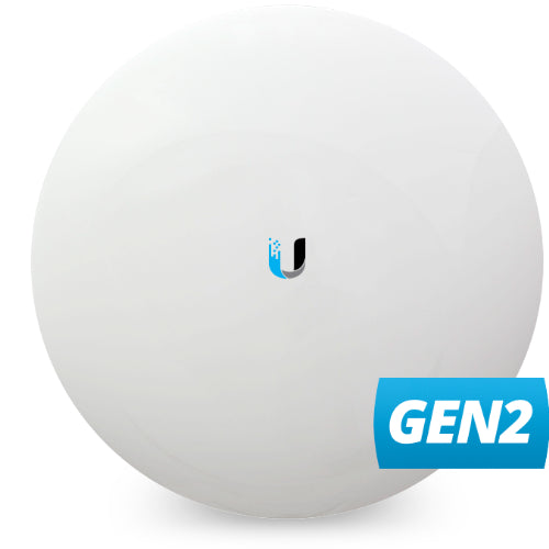 Ubiquiti airMAX NanoBeam 5AC, Compact, UISP-ready, 5 GHz, 10+ km link range, 450+ Mbps throughput, Easy Mountingr NBE-5AC-GEN2