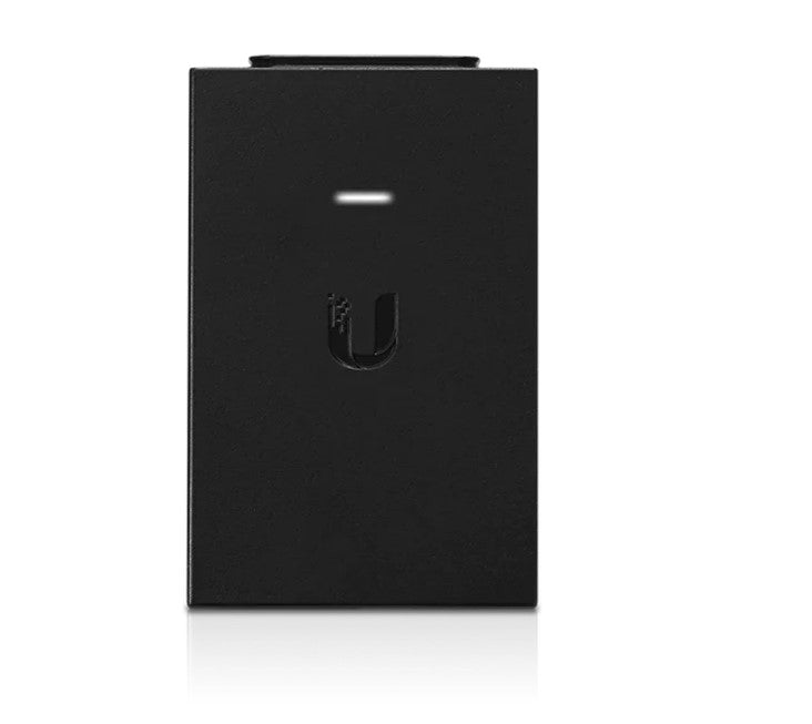 Ubiquiti POE Injector, 24V DC, 30W, Gigabit Ethernet, Black, Surge and Clamping Protection, Maximum Surge Discharge POE-24-30W