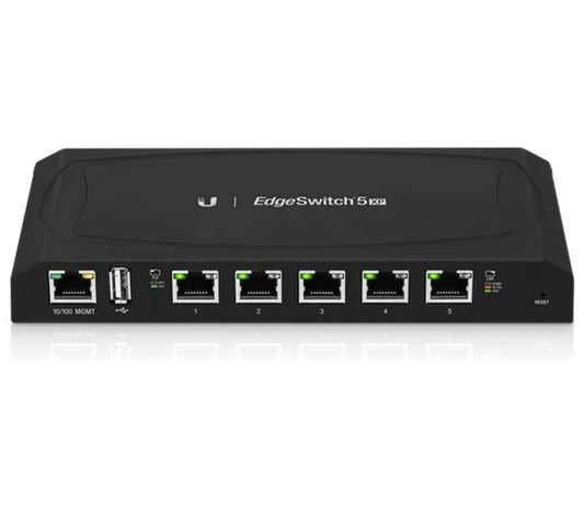 Ubiquiti ToughSwitch 5port PoE Gigabit Managed Switch, 24v PoE, Wall Mountable, No Controller Needed - Also known as ES-5XP-AU, Incl 2Yr Warr ES-5XP