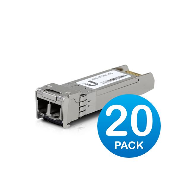 Ubiquiti UFiber 10Gbps Multi-Mode Optical Module, SFP+, 20-Pack, Duplex LC connector, Connection up to 300 m UACC-OM-MM-10G-D-20