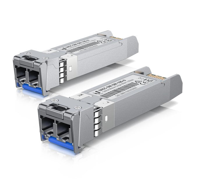 Ubiquiti UniFi 2 Pack (Orgional UI Pack), 10 Gbps Single-Mode Optical Module, Single-mode, Fiber Transceiver, Duplex LC Connect, Up to 10 km UACC-OM-SM-10G-D-2