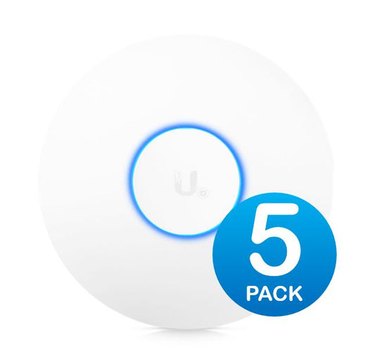 Ubiquiti UniFi Wave 2 Dual Band 802.11ac AP with Security & BLE 5 Pack, 2Yr Warr UAP-AC-SHD-5