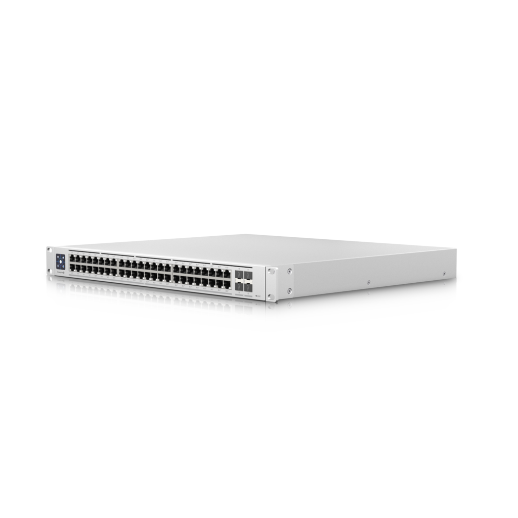 Ubiquiti Switch Enterprise 48-port PoE+ 48x2.5GbE Ports, For Wi-Fi 6 AP, 4x 10g SFP+ Ports For Uplinks, Managed Layer 3 Switch (720W), USW-Enterprise-48-PoE