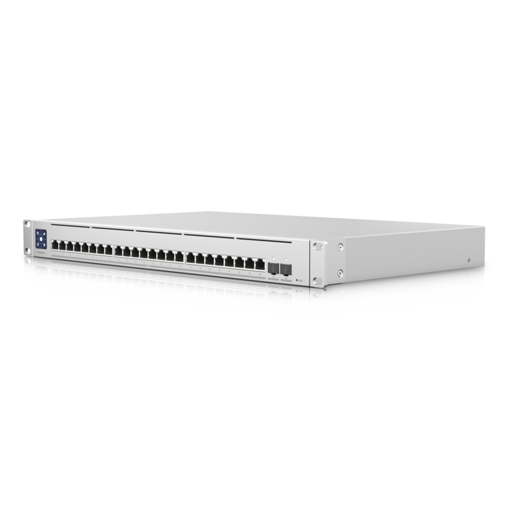 Ubiquiti Switch Enterprise 24-port Switch 24x10GbE Ports, 2x 25G SFP28 Ports For Uplinks, Managed Layer 3 Switch, USW-EnterpriseXG-24