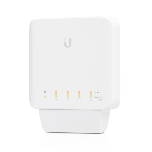 Ubiquiti UniFi USW Flex - Managed, Layer 2 Gigabit Switch with Auto-sensing 802.3af PoE Support. 1x PoE In, 4x PoE Out, Incl 2Yr Warr USW-Flex
