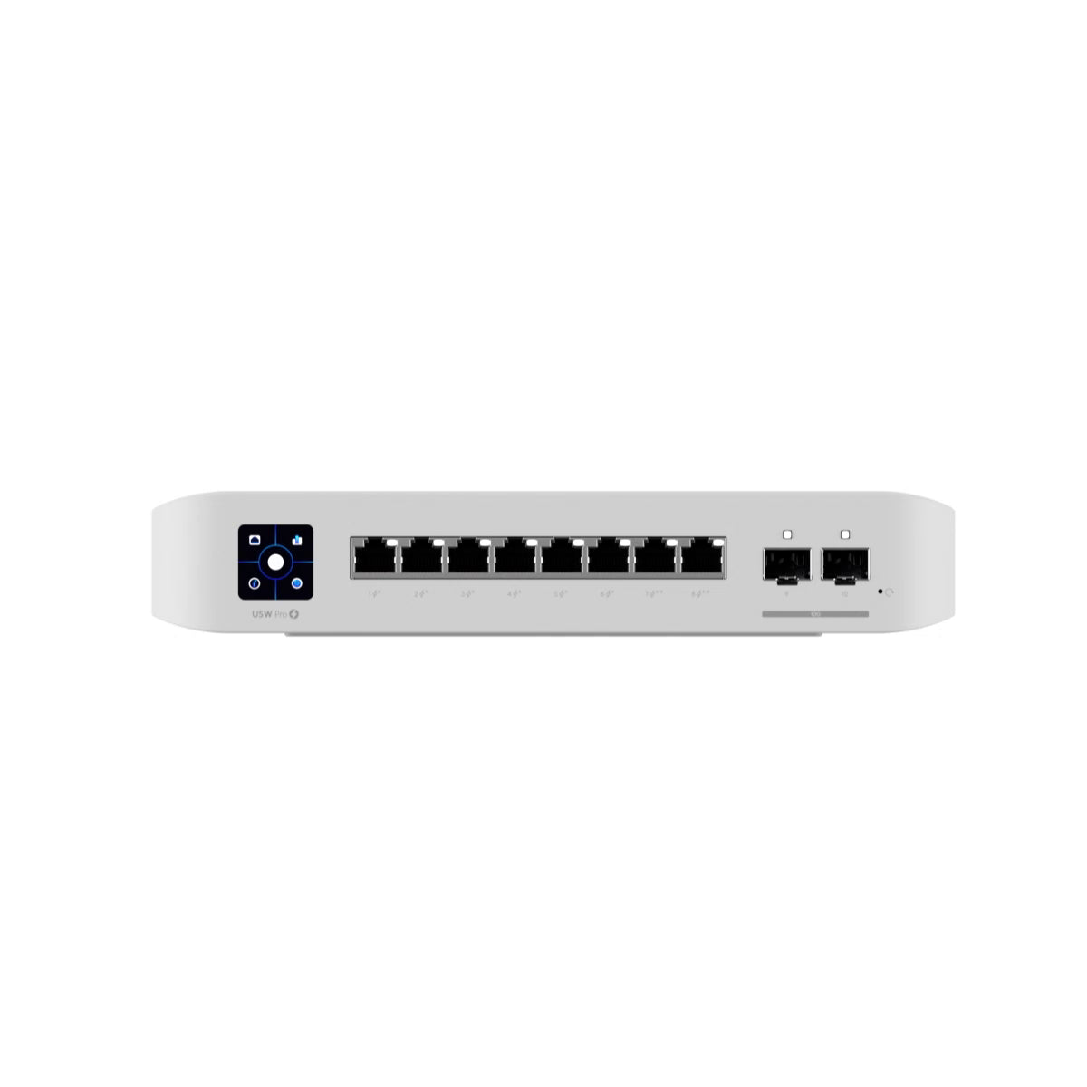 Ubiquiti UniFi Network, Switch, 8-Port, POE 120W, (6) GbE PoE+ Ports, (2) GbE PoE++ Ports, (2) 10G SFP+ Ports, Layer 3, Wall Mount, USW-Pro-8-PoE