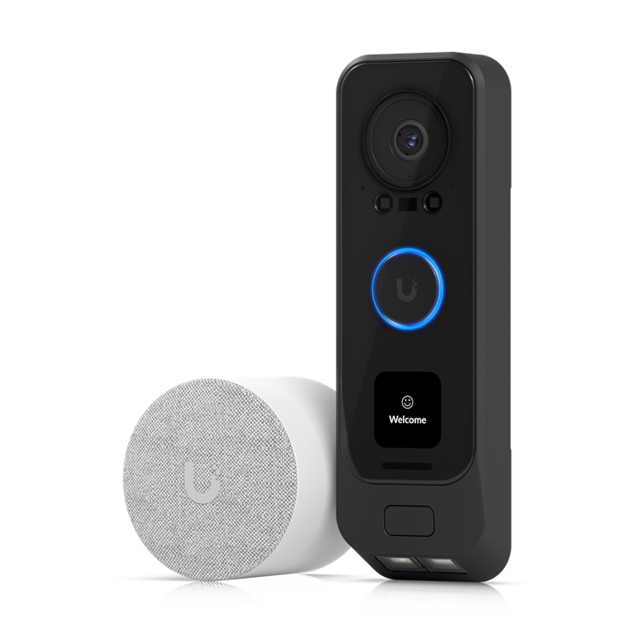 Ubiquiti UniFi Protect G4 Doorbell Pro PoE Kit, 5MP CMOS Camera, Night Mode IR Up To 20ft, PoE Power, Includes PoE Chime, WeatherProof IPX4 UVC-G4 Doorbell Pro PoE Kit