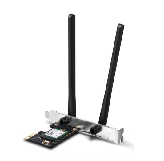 Mercusys MA80XE AX3000 Wi-Fi 6 Bluetooth 5.2 PCIe Adapter, 2402Mbps @5 GHz, 574Mbps @2.4GHz MA80XE