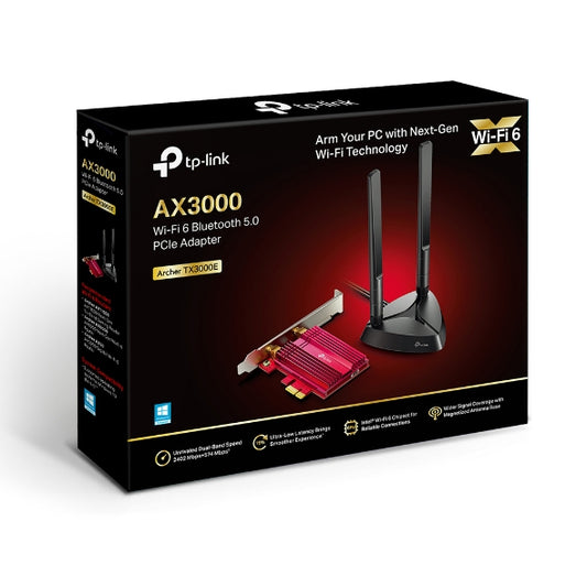 TP-Link Archer TX3000E AX3000 Wi-Fi 6 (802.11ax) Bluetooth 5.0 PCIe Adapter (WIFI6) Archer TX3000E