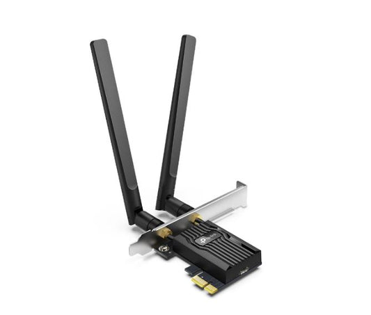 TP-Link Archer TX55E AX3000 Wi-Fi 6 Bluetooth 5.2 PCIe Adapter, 2402Mbps@5GHz, 574Mbps@2.4GHz Archer TX55E