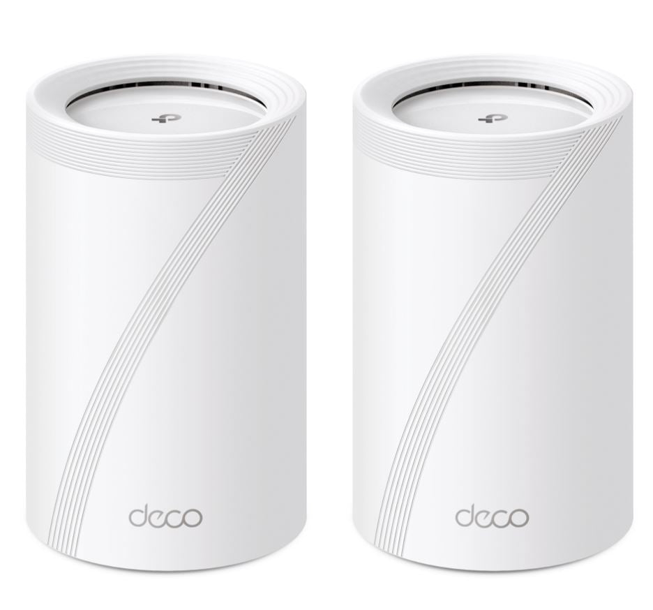 TP-Link Deco BE65(2-pack) BE11000 Whole Home Mesh Wi-Fi 7 System (WIFI7) 574 Mbps at 2.4 GHz + 4320 Mbps at 5 GHz + 5760 Mbps at 6 GHz Deco BE65(2-pack)
