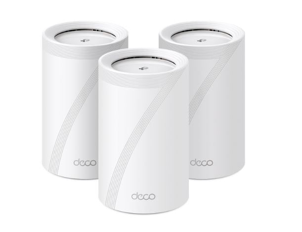TP-Link Deco BE65(3-pack) BE11000 Whole Home Mesh Wi-Fi 7 System (WIFI7), 574 Mbps at 2.4 GHz + 4320 Mbps at 5 GHz + 5760 Mbps at 6 GHz Deco BE65(3-pack)