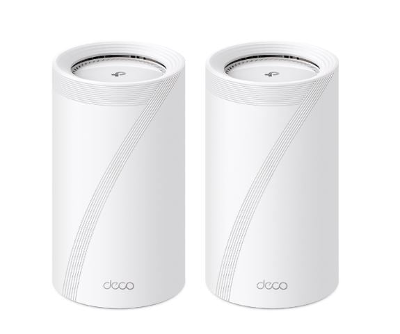TP-Link Deco BE85(2-pack) BE22000 Tri-Band Whole Home Mesh Wi-Fi 7 System (WiFI7), 1376 Mbps at 2.4 GHz + 8640 Mbps at 5 GHz + 11520 Mbps at 6 GHz Deco BE85(2-pack)