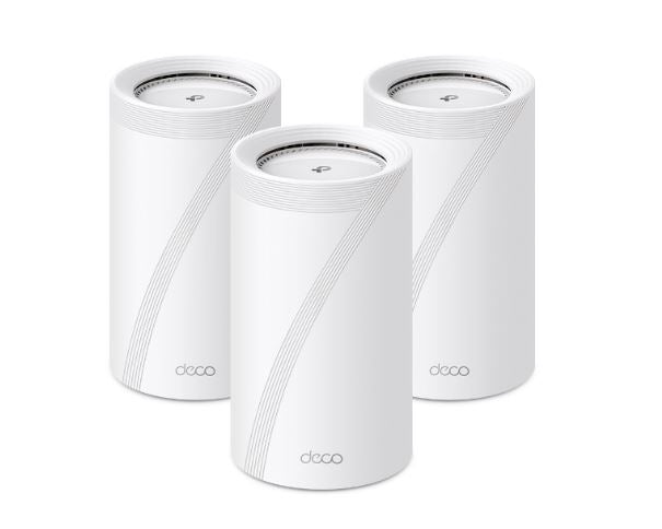 TP-Link Deco BE85(3-pack) BE22000 Tri-Band Whole Home Mesh Wi-Fi 7 System (WIFI7) 1376 Mbps at 2.4 GHz + 8640 Mbps at 5 GHz + 11520 Mbps at 6 GHz Deco BE85(3-pack)