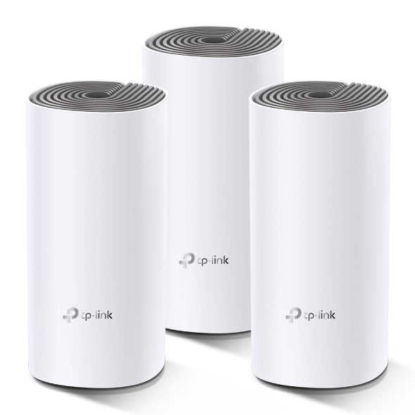 TP-Link Deco E4(3-pack) AC1200 Whole Home Mesh Wi-Fi (3-Pack), Dual-Band, Up to 1167 Mbps, Wireless, Seamless AI Roaming, Gaming & Streaming, Sma Deco E4(3-pack)