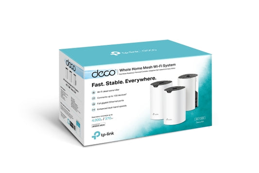 TP-Link Deco S4(3-pack) AC1200 Whole Home Mesh Wi-Fi System, ~370sqm, Up to 100 Devices, Amazon Alexa Deco S4(3-pack)
