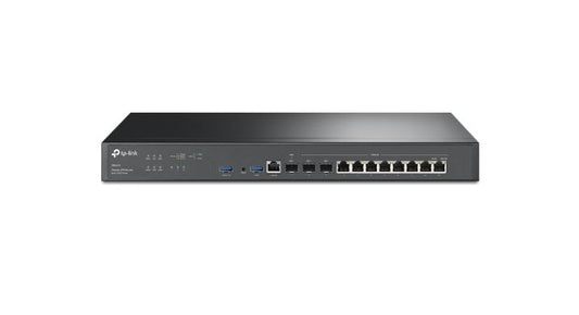 TP-Link TP-Link ER8411 Omada VPN Router with 10G Ports 1x WAN and 1x WAN/LAN 10GE SFP+, 2x USB 3.0 Ports ER8411