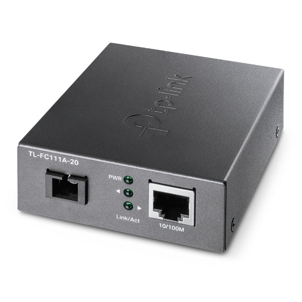 TP-Link TL-FC111A-20 10/100 Mbps WDM Media Converter - IEEE 802.3u 1550nm 20KM (Compatible with TL-FC111B-20) FC111A-20