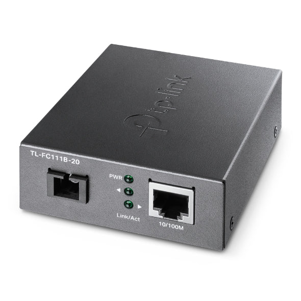 TP-Link TL-FC111B-20 10/100 Mbps WDM Media Converter - IEEE 802.3u 1550nm 20KM (Compatible with TL-FC111A-20) FC111B-20