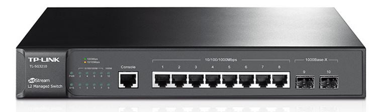 TP-Link SG3210 JetStream 8-Port Gigabit L2 Managed Switch with 2 SFP Slots Omada SG3210