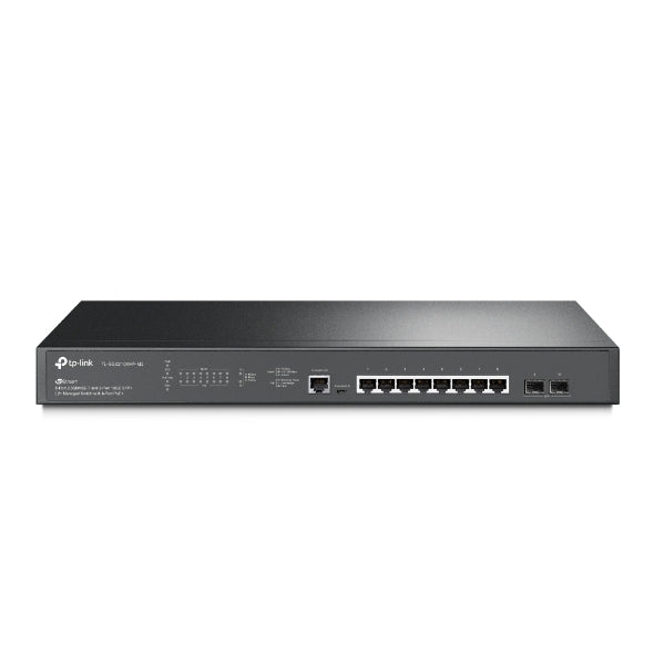 TP-Link SG3210XHP-M2 JetStream 8-Port 2.5GBASE-T and 2-Port 10GE SFP+ L2+ Managed Switch with 8-Port PoE+ 2xFan Rack Mountable IGMP Snooping, Omada SG3210XHP-M2