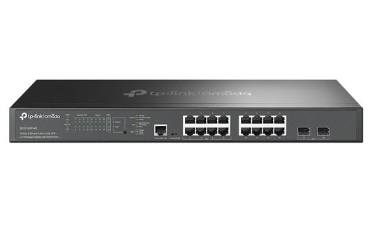 TP-Link SG3218XP-M2, Omada 16-Port 2.5G and 2-Port 10GE SFP+ L2+ Managed Switch with 8-Port PoE+ SG3218XP-M2